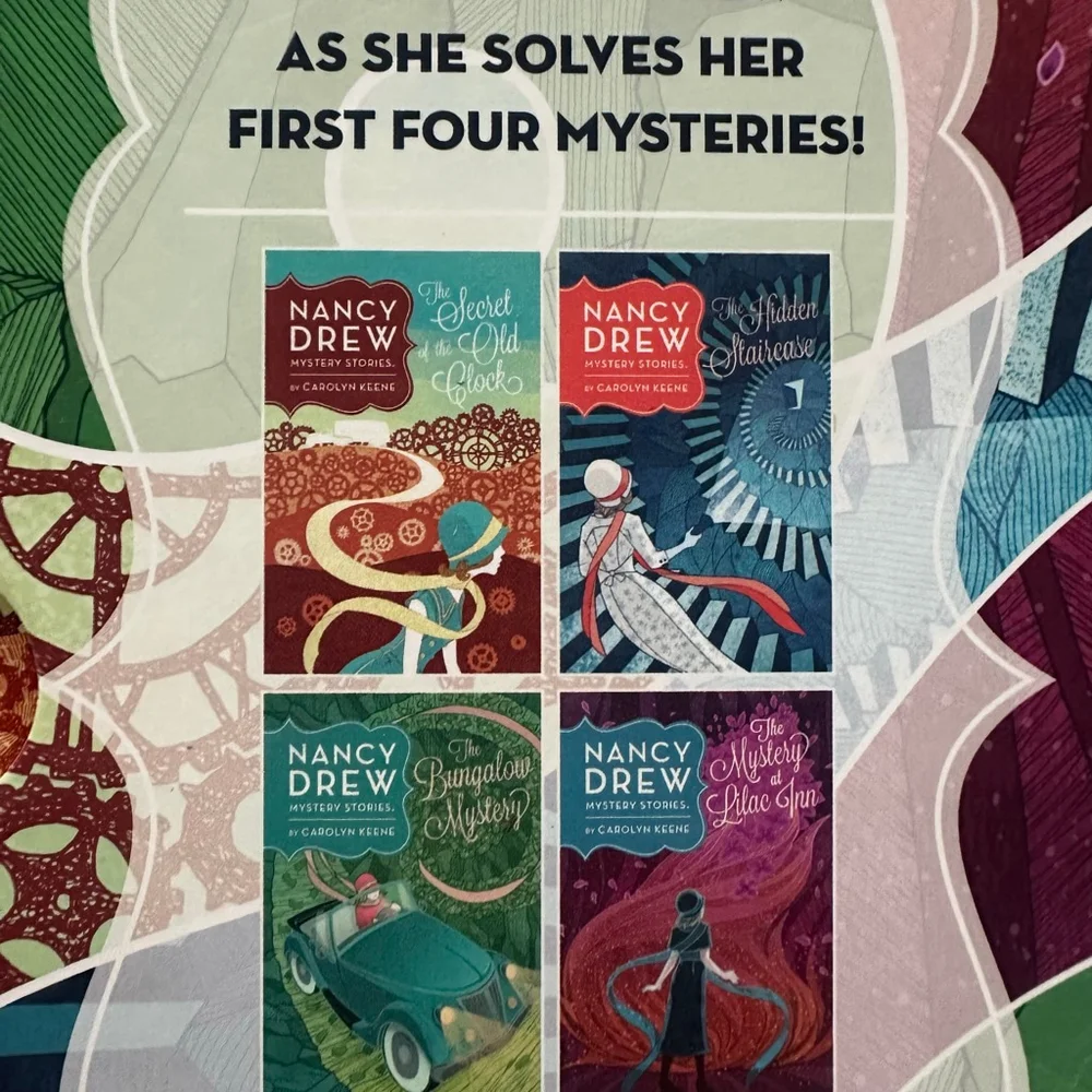 Nancy Drew Mystery Stories Books 1-4 Multicolor Set